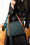 Original Women's Green Tan Large Size Hand and Shoulder Bag - 8