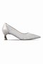 Violy Women's Pointed Toe Shiny Stone Detailed Cinderella Heeled Shoes 4086