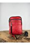 Genuine Leather Unisex Phone Bag, Leather Waist Bag, Multi-Compartment Leather Shoulder Bag