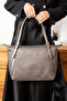 Original Women's Gray Large Size Hand and Shoulder Bag - 4