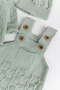 Knitwear Cardigan 3-Piece Adjustable Strap Knitted Baby Boy Salopet Jumpsuit Set - 6