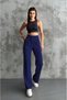 3087 Double Crepe Lycra Velcro Closure Palazzo Women's Trousers - 5