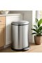 D-Shape Stainless Steel Pedal Bin – 50L Large Capacity Trash Can with Soft-Close Lid Bin - 3