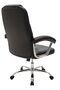 Cira Ergonomic High-Back Black Office Chair Soft PVC Fabric Cushion Computer Chair, Black - 4
