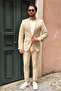 Men's Slim Fit Slim Fit Mono Collar Plain Classic Jacket - 3