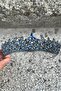 Amara Special Design Crown – Navy Blue Stone Henna, Hair Accessory for Engagement, Wedding