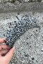 Daisy Stone Bridal Tiara – Anthracite Henna Wedding Crown Model, Shiny Hair Accessory - 2