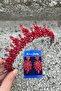 Thalia Crown Thin Shuttle Earring Set Red – Bridal Henna Sparkling Evening Dress Accessory with Stones for Wedding - 2