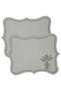 Nerina 2 Piece Luxury American Service Presentation Embroidered Cover Set Carefree 2-Person Dowry Linen Set - 3