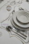 Nerina 4 Piece Luxury American Service Presentation Embroidered Cover Set Carefree Dowry Linen Set for 4 People
