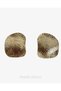Pair of Crushed Plate 4.5 cm Women's Earrings