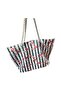 1011 Beach Bag Striped Flamingo Pattern - 2