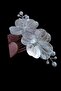 Bridal Buckle with Pearls, Floral Bridal Accessory, Comb Buckle, Bead Buckle - 3