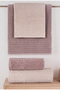 Knitted 4-Piece Bath Towel Set Hammam Set 100% Cotton - 2