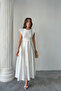 Jacquard Linen Vacuum Dress - White - 4
