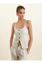 Nevavm Striped Linen Blend Women's Classic Vest with a Difference