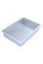 Aluminum Cake Tray, Alsaif Gallery, 33x22x7.6 cm - Silver - 2