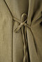 Women's Double Breasted Collar Kimono Bottom Top Set 6743 - Khaki - 5