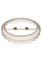 Circular Food Heater with Golden Base Stainless Steel, Al Saif Gallery, 50x50x9 cm - Silver - 3