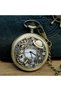 Vintage Astronomy Themed Pocket Watch with Chain - 2
