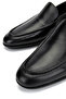 Men's Genuine Leather Black Loafer Shoes - 4