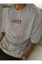 Not a Lover Loser Printed Cotton Fabric Men's Gray T-Shirt - 2