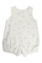 Organic Cotton Linen Strap Summer Unisex Baby Shorts Jumpsuit - 4