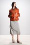 Dericlub Denise Women's Oversize Real Leather Jacket Orange - 5