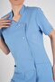 Aylu Model Soft Lycra Baby Blue Doctor Nurse Hospital Scrubs Uniform Set - 2