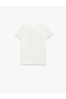 Floral Printed Short Sleeve Crew Neck Cotton T-Shirt - 2