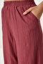 Belted Vest Palazzo Knitted Suit - 6