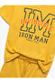 Iron Man Printed Short Sleeve Licensed Cotton T-Shirt and Shorts Set - 3