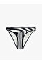 Matte Striped Bikini Bottom