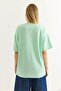 Oversize Two Thread Tshirt Water Green - 4