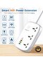 Wifi Smart Power Strip Extension Cord Surge Protector Socket Multi Plug, Compatible with Alexa & Google Assistant, 3 Universal Electrical Outlets, 30W USB-C Fast Charging, 4 USB-A, 2M Cable - 2