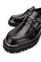 Men's Genuine Leather Claret Red Loafer Shoes - 3