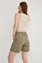 100% Cotton Shorts Khaki - 3