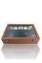 Diji 5 Glasses 5 Watch Box Watch and Glasses Bag Brown Inside Coffee Cream Padded - 4