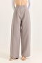 Flowy Wide Leg Trousers Gray - 4