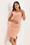 Zero Sleeve Camisole Slit Midi Dress Powder - 3