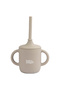 Stage 2 Silicone Trainer Cup with Handles for Kids, Grey