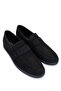 Men's Genuine Leather Black Nubuck Loafers - 2