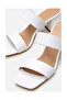 Mr39 Mira Belle - Elegant Strappy White Heeled Slippers - 2