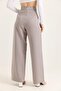 Flowy Wide Leg Trousers Gray - 5