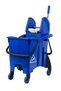 Professional 30LTR Twin-Bucket Mop Trolley - 16 x 14 Liters | Suitable For Commercial Use Blue