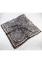120X120 Ethnic Pattern Oversized Scarf Cotton Scarf Oversized Vintage Scarf Coffee - 4