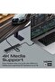موزع USB-C، موزع متعدد الشاشات 13 في 1 مع منفذ HDMI مزدوج بدقة 4K، ومنفذ DisplayPort بدقة 4K، وشبكة LAN بسرعة 1000 ميجابت في الثانية، وقوة 100 وات - 3