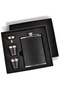Premium Stainless Steel Leather Flask Shot Glass Set Special Gift Boxed Outdoor Team Vip Series - 4