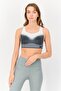 Women Textured Non Padded Sports Bra, Multicolor