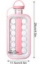 Ice Ball Maker Kettle Water Bottle 1400ml for Home & Office (Pink) زجاجة صنع مكعبات الثلج - 2